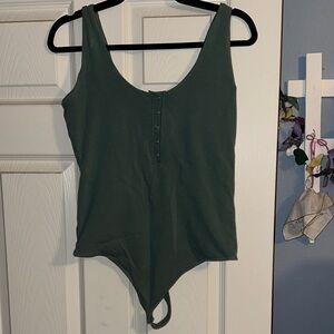 A&F Light Blue Sleeveless Bodysuit